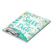 Save the Date Vintager Vintager Oldtimer. Notizblock (Rotiert)