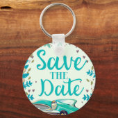 Save the Date Vintager Vintager Oldtimer. Schlüsselanhänger (Vorderseite)