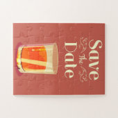 Save the Date Vintager Whiskey Drink Puzzle (Horizontal)