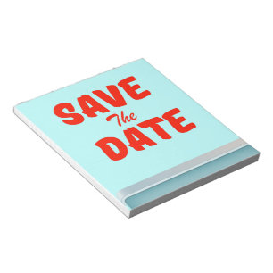 Save the Date Vintages amerikanisches Diner Notizblock