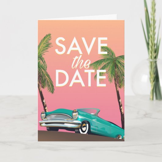 Save the Date Vintages Cabrio (Vorderseite)