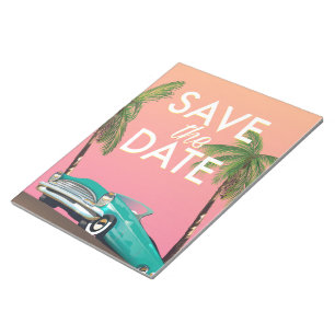 Save the Date Vintages Cabrio Notizblock
