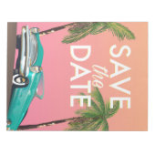 Save the Date Vintages Cabrio Notizblock (Vorderseite)