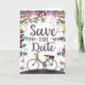 Save the Date Vintages Fahrrad (Vorderseite)