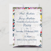 Save the Date Vintages Fahrrad Einladung (Vorderseite)