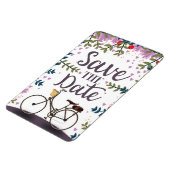 Save the Date Vintages Fahrrad Magnet (Linke Seite)