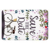 Save the Date Vintages Fahrrad Magnet (Horizontal)