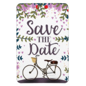 Save the Date Vintages Fahrrad Magnet (Vertikal)