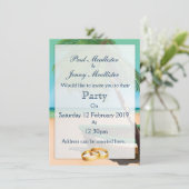 Save the Date Vintages Fischerboot Einladung (Stehend Vorderseite)