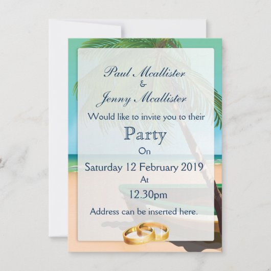 Save the Date Vintages Fischerboot Einladung (Vorderseite)