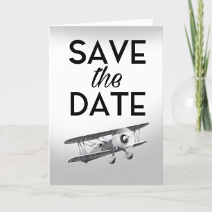 Save the Date Vintages Flugzeug