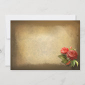 Save the Date Vintages Foto rustikale Einladungen (Rückseite)