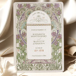 Save the Date Vintages Jugendstil von Mucha Einlad Einladung<br><div class="desc">Jugendstil Vintage Save the Date Hochzeitskarten von Alphonse Mucha in einem floralen, romantischen und skurrilen Design. Viktorianische Schnörkel ergänzen klassische Deko-Schriftart. Bitte geben Sie Ihre persönlichen Informationen ein, und Sie sind fertig. Wenn Sie das Design weiter ändern möchten, klicken Sie auf den blauen Button "Anpassen". Vielen Dank, dass Sie mein...</div>