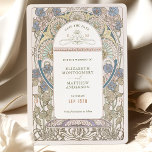 Save the Date Vintages Jugendstil von Mucha Einlad Einladung<br><div class="desc">Jugendstil Vintage Save the Date Hochzeitskarten von Alphonse Mucha in einem floralen, romantischen und skurrilen Design. Viktorianische Schnörkel ergänzen klassische Deko-Schriftart. Bitte geben Sie Ihre persönlichen Informationen ein, und Sie sind fertig. Wenn Sie das Design weiter ändern möchten, klicken Sie auf den blauen Button "Anpassen". Vielen Dank, dass Sie mein...</div>