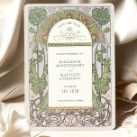 Save the Date Vintages Jugendstil von Mucha Einlad Einladung<br><div class="desc">Jugendstil Vintage Save the Date Hochzeitskarten von Alphonse Mucha in einem floralen, romantischen und skurrilen Design. Viktorianische Schnörkel ergänzen klassische Deko-Schriftart. Bitte geben Sie Ihre persönlichen Informationen ein, und Sie sind fertig. Wenn Sie das Design weiter ändern möchten, klicken Sie auf den blauen Button "Anpassen". Vielen Dank, dass Sie mein...</div>