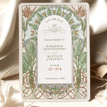 Save the Date Vintages Jugendstil von Mucha Einlad Einladung<br><div class="desc">Jugendstil Vintage Save the Date Hochzeitskarten von Alphonse Mucha in einem floralen, romantischen und skurrilen Design. Viktorianische Schnörkel ergänzen klassische Deko-Schriftart. Bitte geben Sie Ihre persönlichen Informationen ein, und Sie sind fertig. Wenn Sie das Design weiter ändern möchten, klicken Sie auf den blauen Button "Anpassen". Vielen Dank, dass Sie mein...</div>
