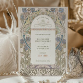 Save the Date Vintages Jugendstil von Mucha Einlad Einladung