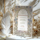 Save the Date Vintages Jugendstil von Mucha Einlad Einladung