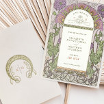 Save the Date Vintages Jugendstil von Mucha Einlad Einladung<br><div class="desc">Jugendstil Vintage Save the Date Hochzeitskarten von Alphonse Mucha in einem floralen, romantischen und skurrilen Design. Viktorianische Schnörkel ergänzen klassische Deko-Schriftart. Bitte geben Sie Ihre persönlichen Informationen ein, und Sie sind fertig. Wenn Sie das Design weiter ändern möchten, klicken Sie auf den blauen Button "Anpassen". Vielen Dank, dass Sie mein...</div>
