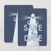 Save the Date Vintages Leuchtturm (Vorne/Hinten)