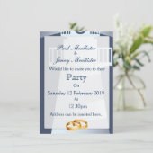 Save the Date Vintages Leuchtturm Einladung (Stehend Vorderseite)