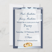 Save the Date Vintages Leuchtturm Einladung (Vorderseite)