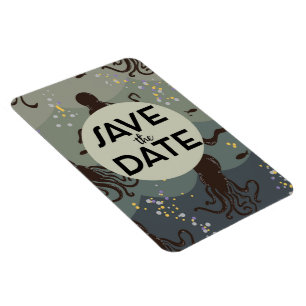 Save the Date Vintages Unterwasser Magnet