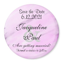 Save the Date Violet Watercolor