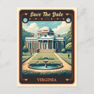 Save The Date   Virginia Einladung Postkarte