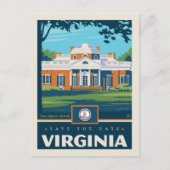 Save The Date | Virginia Einladungspostkarte (Vorderseite)