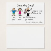 Save the Date Visitenkarte (Vorne & Hinten)