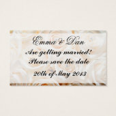 Save the Date Visitenkarte (Rückseite)