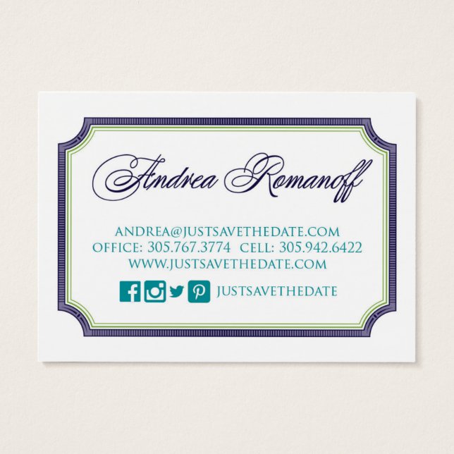 Save the Date Visitenkarte 2 (Rückseite)