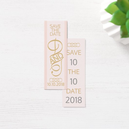 Save the Date Visitenkarten (Schreibtisch)