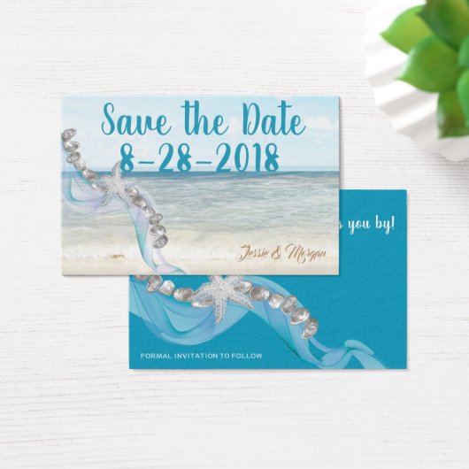 Save the Date Visitenkarten (Schreibtisch)
