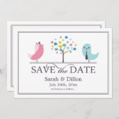 Save the Date Vogelschutzkarte (Vorne/Hinten)