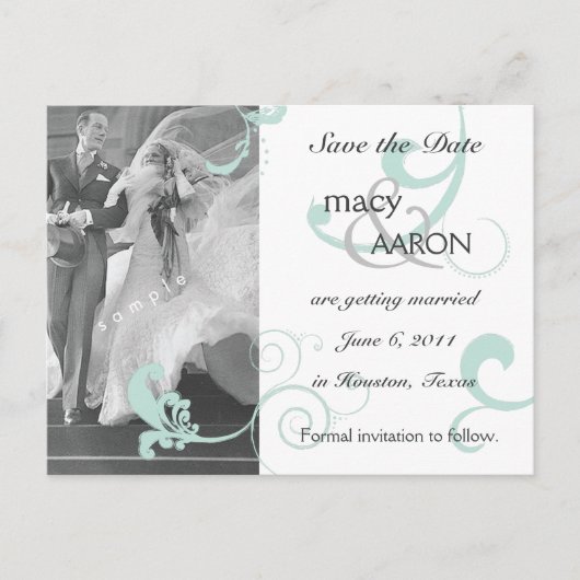 Save the Date Vorlage (Vorderseite)