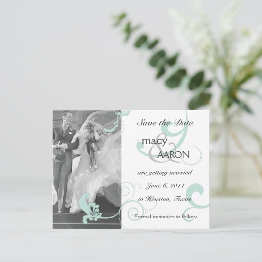 Save the Date Vorlage (Stehend Vorderseite)