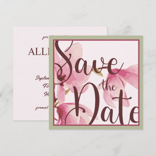 Save the Date Vorlage (Vorne/Hinten)