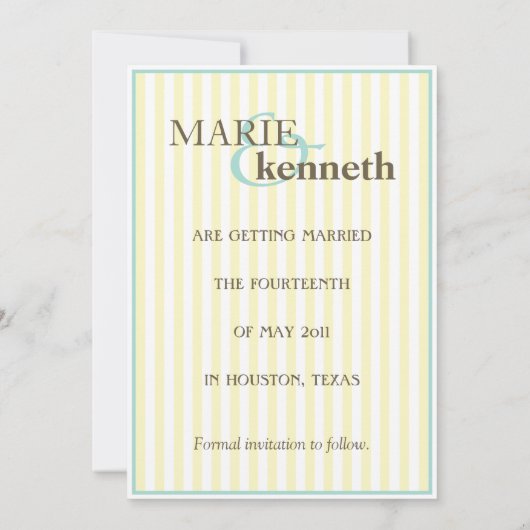 Save the Date Vorlage (Rückseite)