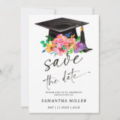 Save the Date Vorlage für den Abschluss Rosa (Vorderseite)