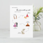 Save the Date Vorlage für die indische Hochzeitwoc (Stehend Vorderseite)