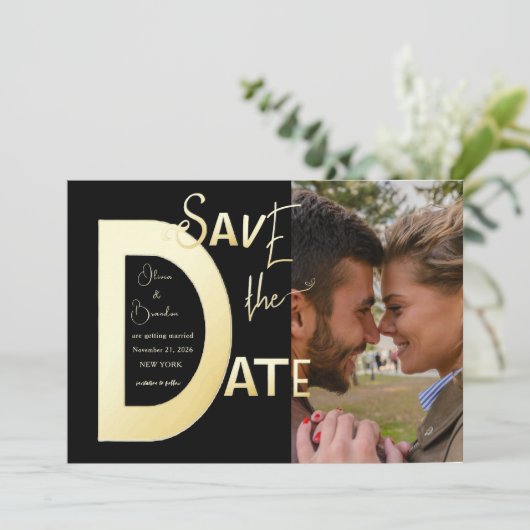 Save the Date Vorlagenkarte (Stehend Vorderseite)