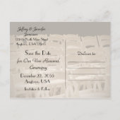 Save the Date Vow - Feierlichkeiten Ankündigungspostkarte (Rückseite)