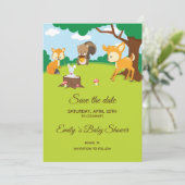 Save the Date Waldtiere Waldland (Stehend Vorderseite)