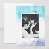 SAVE THE DATE Wasserfarbe Abstrakt (Vorne/Hinten)