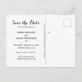 Save the Date Wasserfarbenkirschblüten Ankündigungspostkarte (Rückseite)