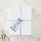 Save the Date Wasserfarbenziel Hochzeit Geschenkanhänger (Mit Garn)