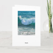 Save the Date Wave Sea Shore Nautical Ocean Nature Ankündigung (Rückseite)