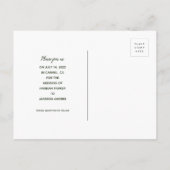 Save the Date *Waverly Place* Postkarte (Rückseite)